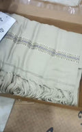 Amir Adnan Light Beige Color Wool Shawl