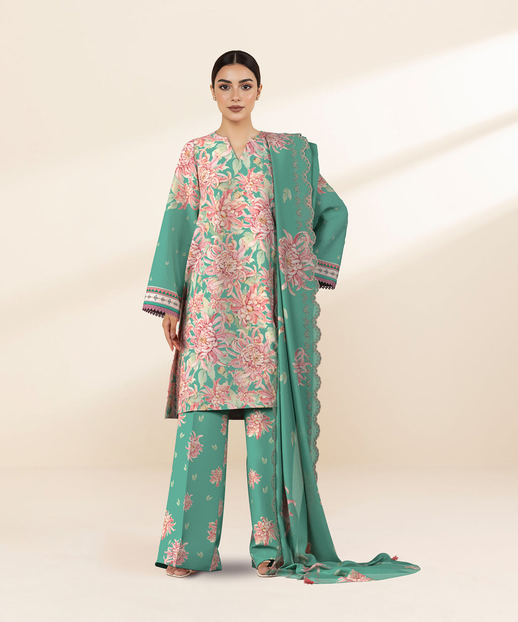 Sapphire Embroidered Lawn Unstitched 3 Piece