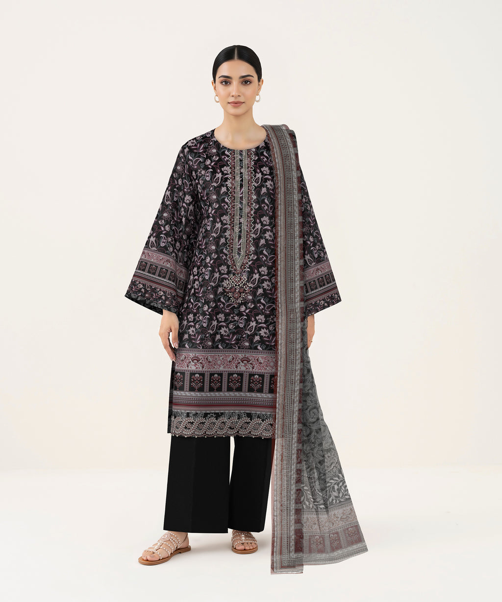 Sapphire Embroidered Lawn Unstitched 3 Piece