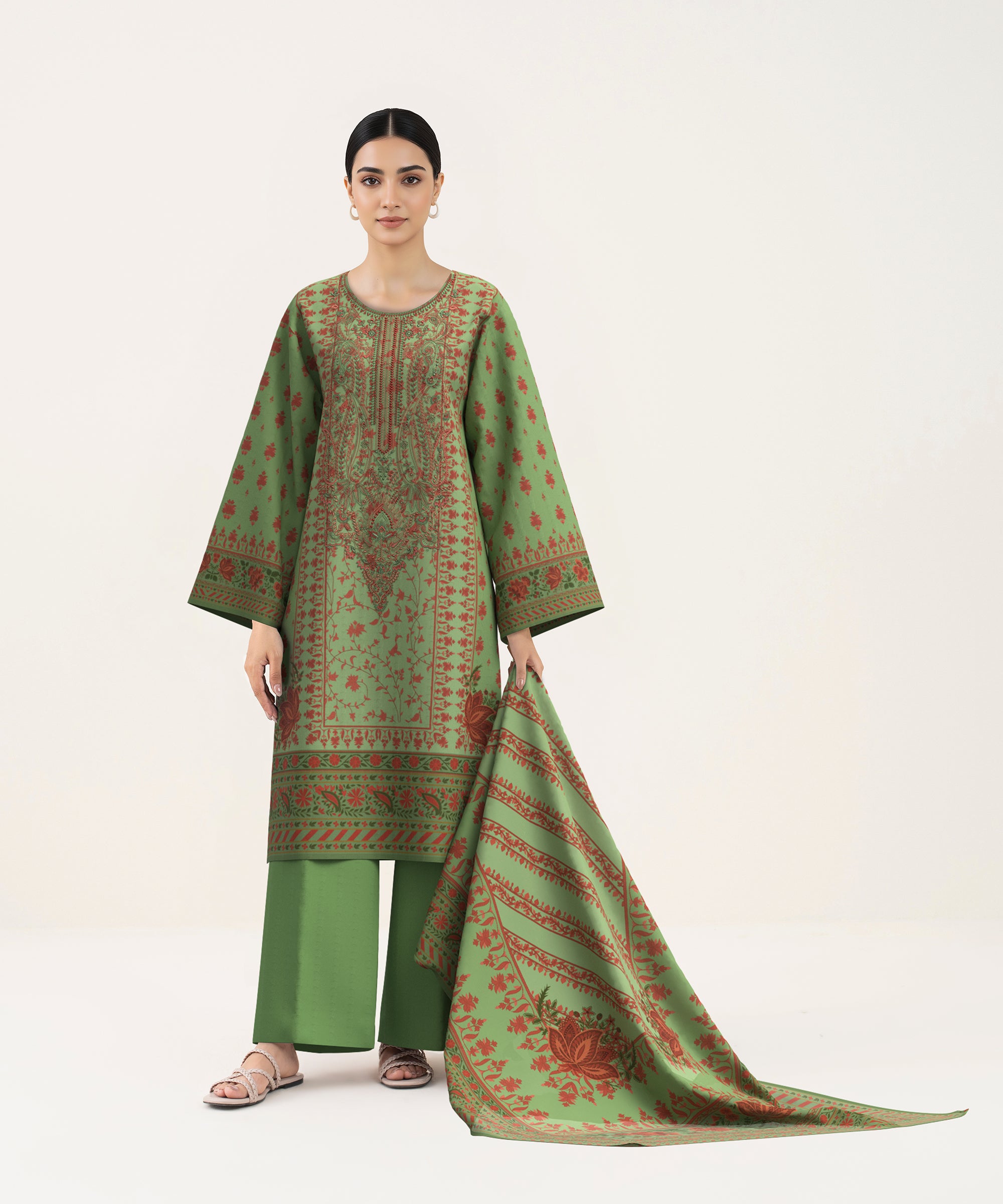 Sapphire Embroidered Lawn Unstitched 3 Piece