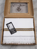 Amir Adnan White Wool Shawl